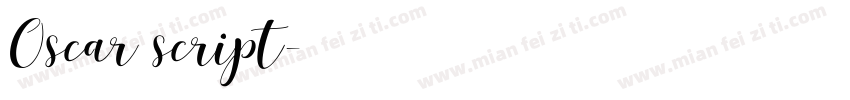 Oscar script字体转换